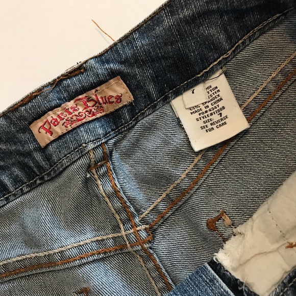 Paris Blues Blue Jean Shorts-7 - Picture 2 of 4